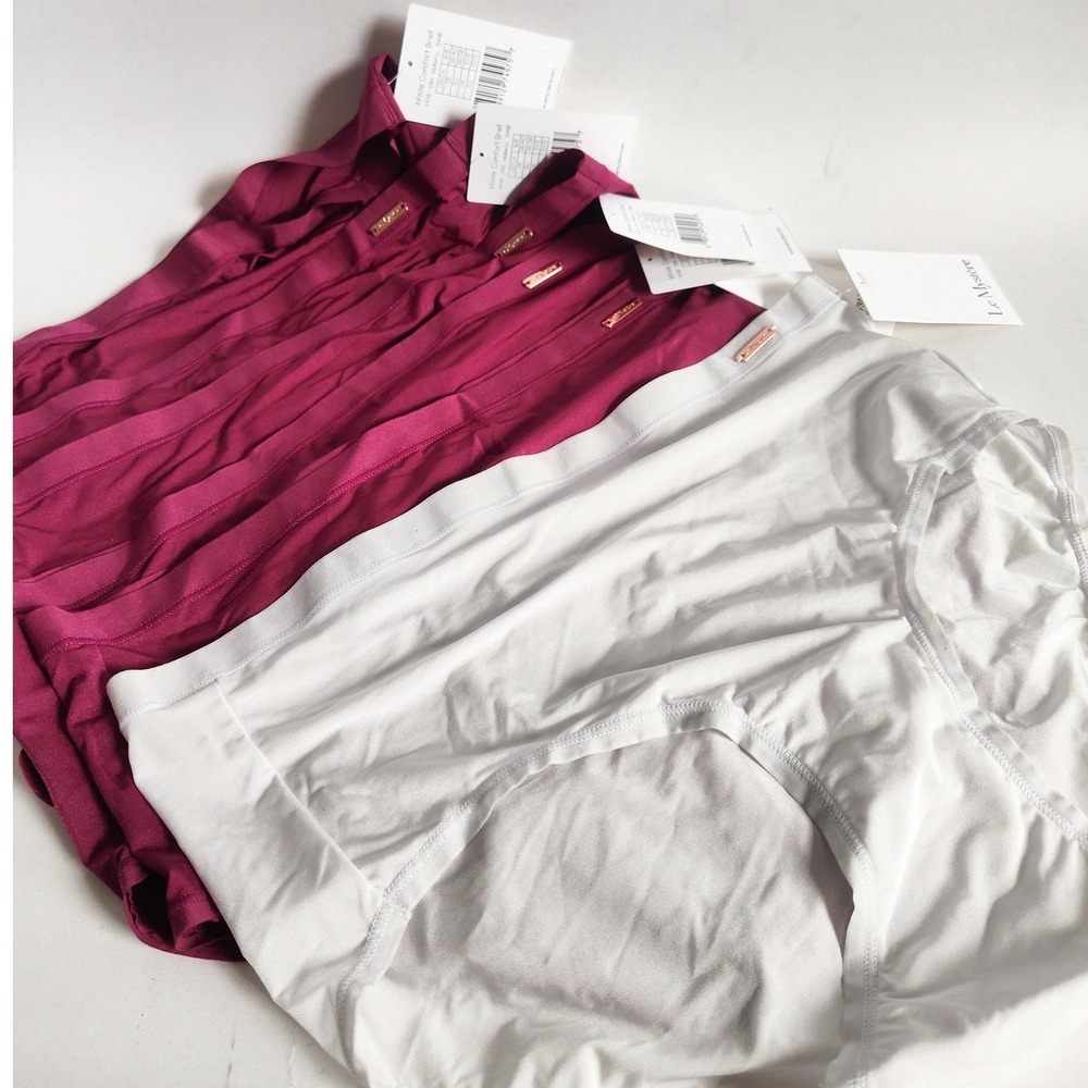 New Lot of 6 Le Mystere Briefs Panties Infinite Comfort Small / Medium Underwear